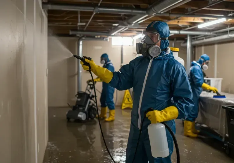 Basement Sanitization and Antimicrobial Treatment process in Mount Pleasant, NC